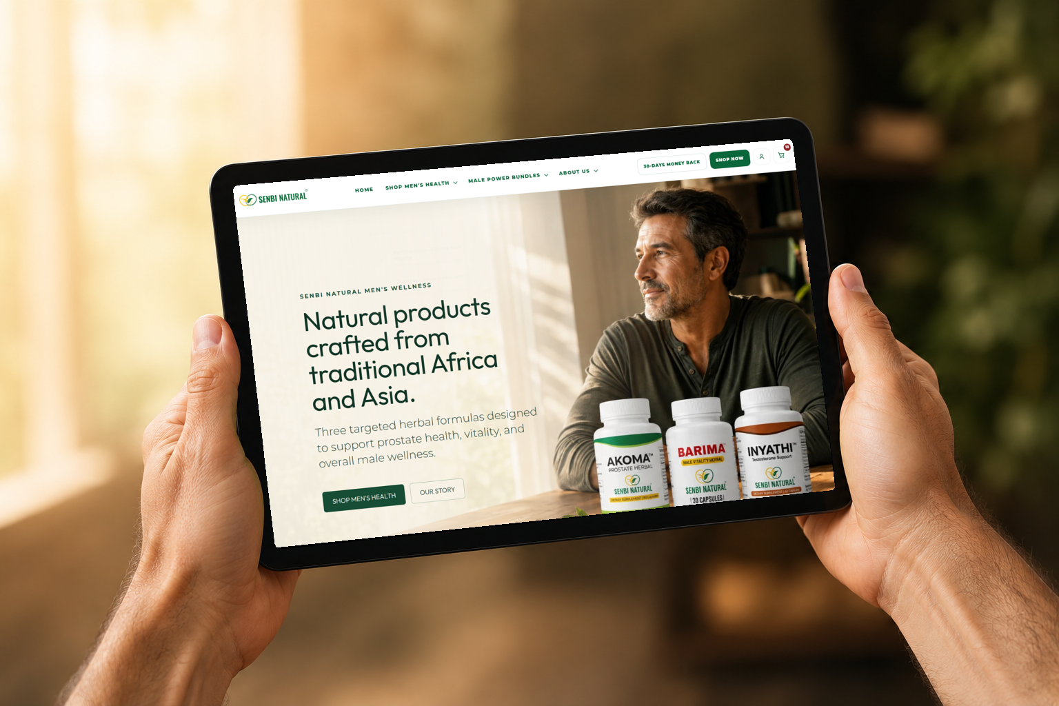 Senbi Natural website transformation case study